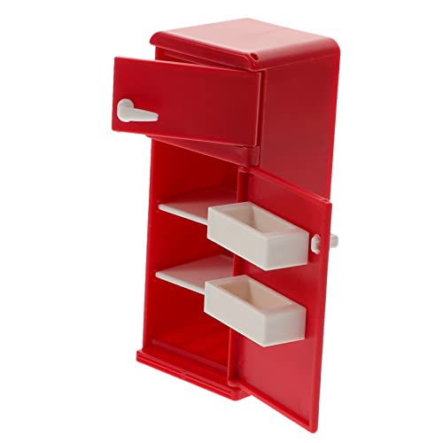 PartyKindom Miniatur Kühlschrank Mini Puppenhaus Möbel Zubehör Realistische Mini Haus Kühlgerät Leichtes Langlebiges Modell für Wohnzimmer Schlafzimmer Kreatives von PartyKindom