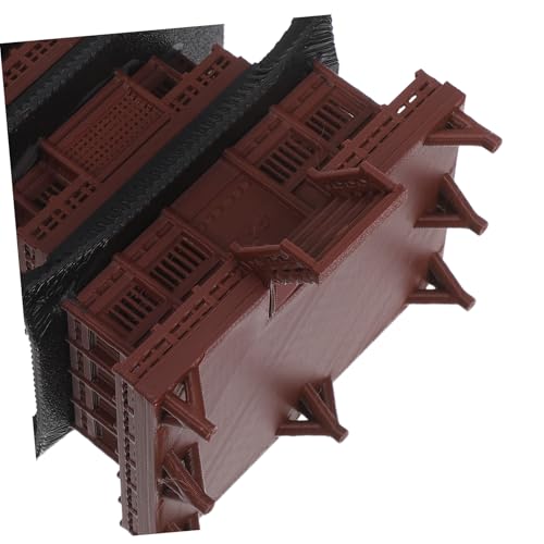 PartyKindom Miniatur Pagoden Statue Mini Pavillon Modell mit Authentischem Chinesischem Architekturdesign Kunstvolle Mikro-landschaftsdekoration für Bonsai Aquarium Fairy Garden Zubehör von PartyKindom