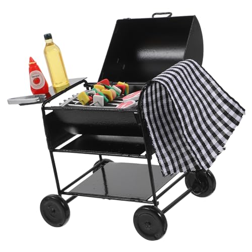 PartyKindom Miniatur Puppenhaus Grill Realistisch Gestalteter Mini BBQ Grill mit Feinen Details Sicheres Modell mit Abgerundeten Kanten Puppenhaus Zubehör für DIY Dekoration und Mini Garten PartyKindom Miniatur Puppenhaus Grill Realistisch Gestalteter Mini BBQ Grill mit Feinen Details Sicheres Modell mit Abgerundeten Kanten Puppenhaus Zubehör für DIY Dekoration und Mini Garten von PartyKindom
