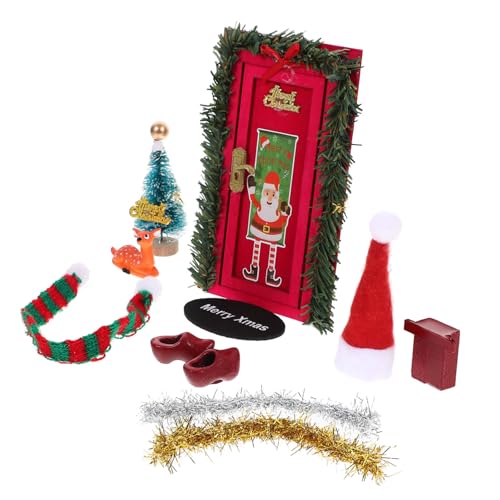 PartyKindom Miniatur Puppenhaus Tür aus Kreative Weihnachts Deko Einfach zu Montieren Vielseitig Einsetzbar für Wohnzimmer und Küche für Puppenhaus Liebhaber und Sammler PartyKindom Miniatur Puppenhaus Tür aus Kreative Weihnachts Deko Einfach zu Montieren Vielseitig Einsetzbar für Wohnzimmer und Küche für Puppenhaus Liebhaber und Sammler von PartyKindom