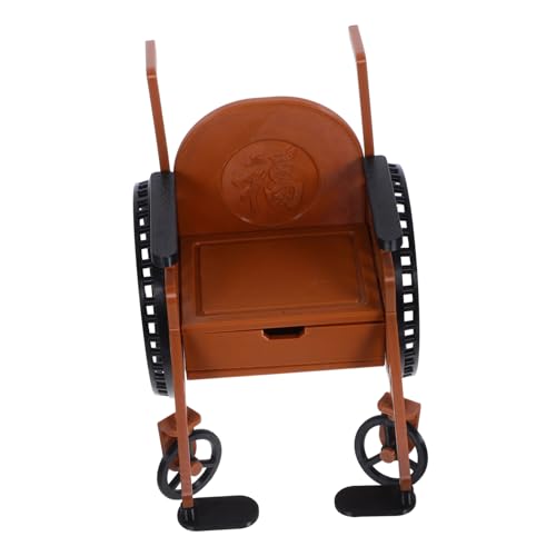 PartyKindom Miniatur für Puppenhaus Realistische Mini Figur mit Krücke Detailgetreues Medizinisches Zubehör für Bjd Puppen Sammler und Rollenspiel Vielseitig Einsetzbar von PartyKindom