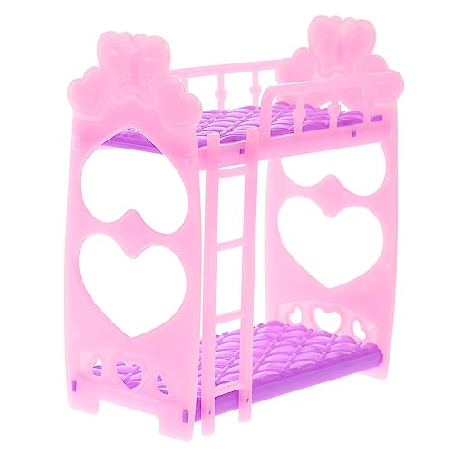 PartyKindom Miniature Puppenhaus Etagenbett aus Buntes Kinderzimmermöbel für Puppen für Kreatives Spiel und DIY für Kindergeburtstage und Feiertage Zufällige Farbe Zufällige Farbe von PartyKindom