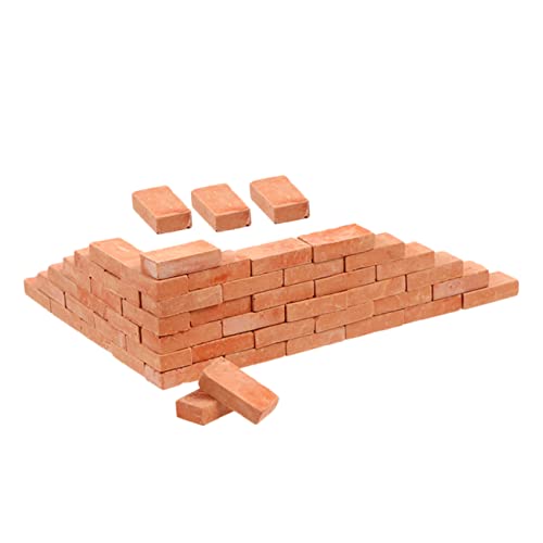 PartyKindom Miniaturziegel im DIY Sandtisch Dekoration Garten Deko für Feengärten und Architekturmodelle Realistische Bauziegel für Kreative Projekte von PartyKindom