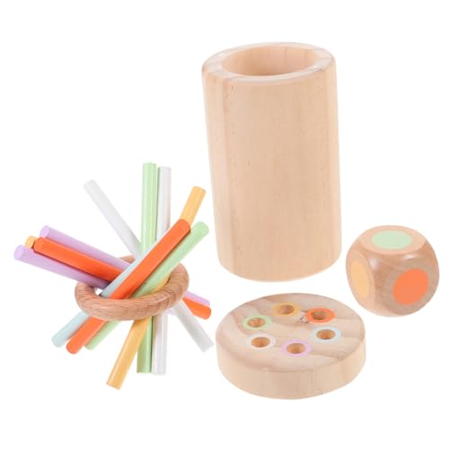 PartyKindom Montessori Holzspielzeug Balancesticks für Sensorisches Lernspielzeug Feinmotorik Gleichgewichtstraining und Räumlichen Wahrnehmung Motorische Entwicklungsspielzeug für von PartyKindom
