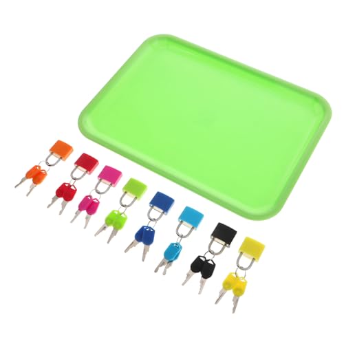 PartyKindom Montessori Lernspielzeug Schloss Set für Farbigen Vorhängeschlössern und Kunststoff Tablett Fördert Feinmotorik Hand Auge Koordination und Spielerisches Lernen im Vorschulalter PartyKindom Montessori Lernspielzeug Schloss Set für Farbigen Vorhängeschlössern und Kunststoff Tablett Fördert Feinmotorik Hand Auge Koordination und Spielerisches Lernen im Vorschulalter von PartyKindom
