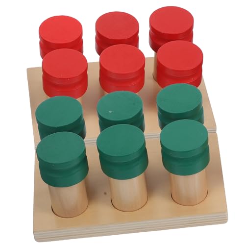 PartyKindom Montessori Sensorik Holzspielzeug Geruchssinn Lernhilfe für Kleinkinder Ab Jahr Kreatives Sinnesspielzeug Holzbox für Spielerisches Lernen und Eltern Junge Mädchen interaktion von PartyKindom