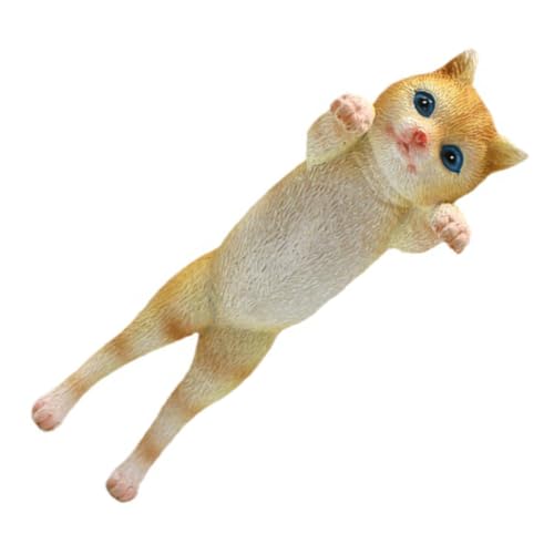 PartyKindom Katzenfigur Blumenkübel-hänger Aus Resin Charmante Wanddekoration Für Garten Innenräume Für Mikrolandschaften Blumentöpfe Wetterfest Langlebig Kreative Tierdeko Für von PartyKindom