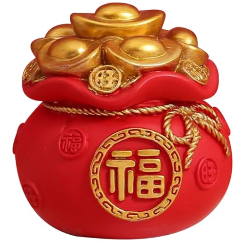 PartyKindom Niedliche Money Bag Auto Deko Miniatur Geldbeutel Figur aus Harz Vielseitig als Tisch und Armaturenbrett Schmuck Chinesisches Neujahrsornament für Büro und Zuhause Kompakt und PartyKindom Niedliche Money Bag Auto Deko Miniatur Geldbeutel Figur aus Harz Vielseitig als Tisch und Armaturenbrett Schmuck Chinesisches Neujahrsornament für Büro und Zuhause Kompakt und von PartyKindom