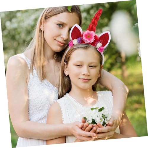 PartyKindom Niedliches Einhorn Haarband für Mädchen Einzigartiges Cartoon Design Vielseitiges Party Accessoire und für Cosplay und Fotosessions PartyKindom Niedliches Einhorn Haarband für Mädchen Einzigartiges Cartoon Design Vielseitiges Party Accessoire und für Cosplay und Fotosessions von PartyKindom
