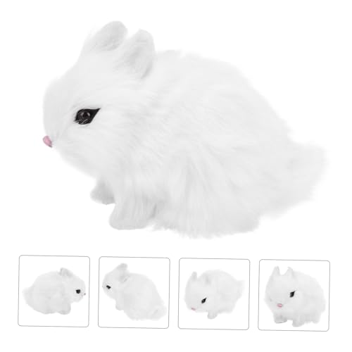 PartyKindom Niedliches Plüsch Kaninchen Dekoration Weiches Waschbares Hasen für Junge Mädchen Realistische Desktop Deko Vielseitiges zu Ostern und Party Detailreich Angenehme Haptik von PartyKindom