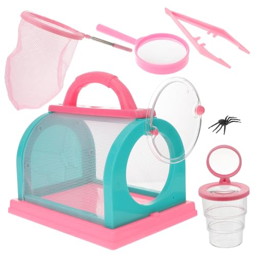 PartyKindom Outdoor Entdecker Insektenfänger Kit mit Fangnetz Beobachtungsset für Naturerkundung und Schulversuche Langlebiges Material zum Sammeln und Beobachten von Insekten von PartyKindom