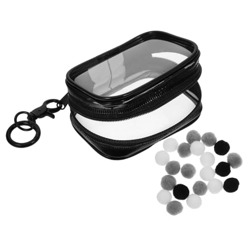 PartyKindom PVC Klare Mini Figuren Aufbewahrungstasche mit Gel Schutz Reißverschluss Schlüsselanhänger Transparente Sammel Puppenbox mit für Kleine Sammler Schutz vor Verformung Leicht zu von PartyKindom