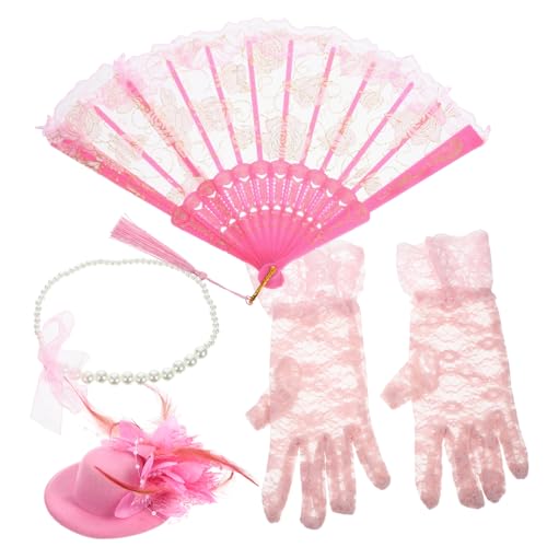 PartyKindom Party Set Mädchen Teeparty Zubehör mit Handschuhen Halskette Haarnadel Vielseitiges Kostüm Accessoire für Geburtstagsfeiern Bühnenauftritte und Rollenspiele PartyKindom Party Set Mädchen Teeparty Zubehör mit Handschuhen Halskette Haarnadel Vielseitiges Kostüm Accessoire für Geburtstagsfeiern Bühnenauftritte und Rollenspiele von PartyKindom