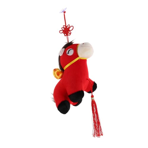PartyKindom Pferdepuppe Stoffpuppe Chinesisches Stofftier Neujahrsfiguren Pferd Stofftier Plüschpferd Puppe Pferdestatuen Stofftierkissen Pferdefigur Roter Kurzer Plüsch PartyKindom Pferdepuppe Stoffpuppe Chinesisches Stofftier Neujahrsfiguren Pferd Stofftier Plüschpferd Puppe Pferdestatuen Stofftierkissen Pferdefigur Roter Kurzer Plüsch von PartyKindom