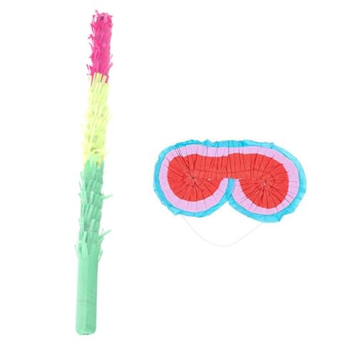 PartyKindom Pinata Spielset Teilig Buntes Schlagwerkzeug mit Papierkonfetti Augenmaske für Kindergeburtstag Fiesta Party Spiele Kinderspielzeug PartyKindom Pinata Spielset Teilig Buntes Schlagwerkzeug mit Papierkonfetti Augenmaske für Kindergeburtstag Fiesta Party Spiele Kinderspielzeug von PartyKindom