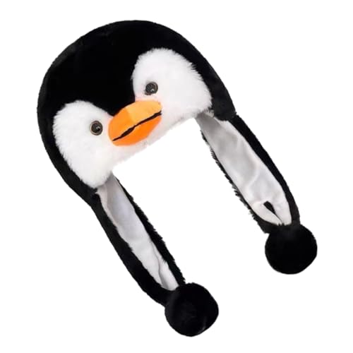 PartyKindom Pinguin Plüsch Hut für Erwachsene Cartoon Kopfbedeckung mit Ohrenschutz für Winter Karnevalsfeiern Elastische Bequemes Material für Aufführungen PartyKindom Pinguin Plüsch Hut für Erwachsene Cartoon Kopfbedeckung mit Ohrenschutz für Winter Karnevalsfeiern Elastische Bequemes Material für Aufführungen von PartyKindom