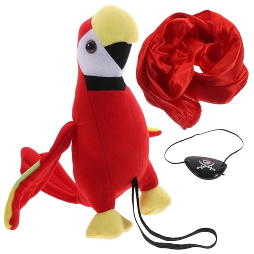 PartyKindom Piraten Kostüm Set mit Papagei Augenmaske und Bandana Cosplay Requisiten für Halloween und Themenpartys Einfach zu Tragen Lagern für Freunde und Familie PartyKindom Piraten Kostüm Set mit Papagei Augenmaske und Bandana Cosplay Requisiten für Halloween und Themenpartys Einfach zu Tragen Lagern für Freunde und Familie von PartyKindom