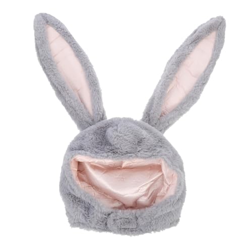 PartyKindom Plüsch Hasenohren Mütze Erwachsene Warme Bunny Ears Hood für Weihnachten Kuscheliges Kaninchen Ohr Kostüm Bequemer Winter Hut für Cosplay und Party Grauer Hasenohren Haarreif PartyKindom Plüsch Hasenohren Mütze Erwachsene Warme Bunny Ears Hood für Weihnachten Kuscheliges Kaninchen Ohr Kostüm Bequemer Winter Hut für Cosplay und Party Grauer Hasenohren Haarreif von PartyKindom