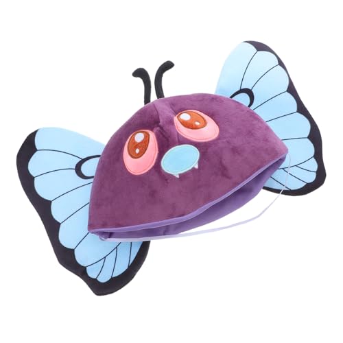 PartyKindom Plüsch Schmetterling Kopfstück Kuscheliges Kostüm Accessoire und Langlebig Für Mädchen Karneval Fotografie Bühne Cosplay Requisiten von PartyKindom