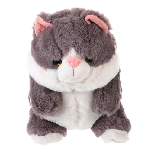 PartyKindom Plüschkatze Kuscheltier Weiches Stofftier Plüschtier für Mädchen und Jungen als Sofa deko und zur Geburtstagsfeier von PartyKindom
