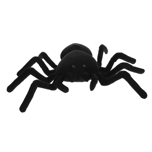 PartyKindom Plüschtier Spinne Plüschspinne schwarzes Spinnenplüschtier Entzückendes Spinnen-Plüschtier Spinnenplüschpuppenspielzeug Spinnenpuppenspielzeug Black von PartyKindom