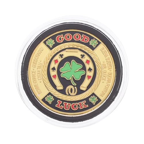 PartyKindom Poker Card Guard aus Vergoldeter Pokerchip als Glücksmünze Sammlerstück und Zubehör für Pokerspiele für Holdem und Poker Tische PartyKindom Poker Card Guard aus Vergoldeter Pokerchip als Glücksmünze Sammlerstück und Zubehör für Pokerspiele für Holdem und Poker Tische von PartyKindom