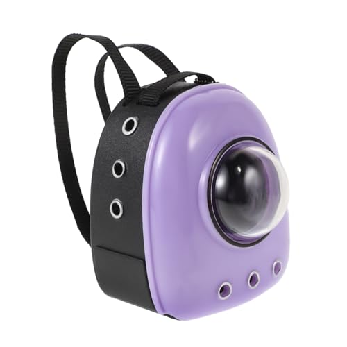 PartyKindom Puppenhaus Zubehör Realistische Katzen Rucksack Szene Tragbarer Bubble Cat Backpack Miniatur Haustierträger für Katzenliebhaber und Sammler von PartyKindom