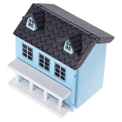 PartyKindom Puppenhaus mit Süßem Blauen Design für Kreative Spielwelten Hochwertiges Mini Accessoire für Sammler PartyKindom Puppenhaus mit Süßem Blauen Design für Kreative Spielwelten Hochwertiges Mini Accessoire für Sammler von PartyKindom