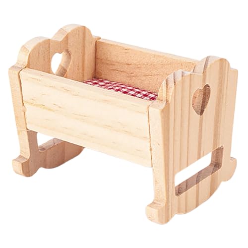 PartyKindom Puppenhauszubehör Puppenbett Aus Holz Puppenwiege Aus Holz Puppenhausbett Puppenmöbel Bett Dollhouse Schlafzimmermöbel Puppenhaus Krippe Stoff PartyKindom Puppenhauszubehör Puppenbett Aus Holz Puppenwiege Aus Holz Puppenhausbett Puppenmöbel Bett Dollhouse Schlafzimmermöbel Puppenhaus Krippe Stoff von PartyKindom