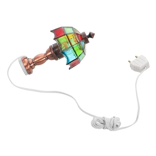 PartyKindom Puppenstuben-tischlampe Puppenhaus Lichter Puppenhausbeleuchtung Miniatur-puppenhauszubehör Puppenhaus Beleuchtung Puppenstubenbeleuchtung Batteriebetrieben Puppenhauslampe Plastik von PartyKindom