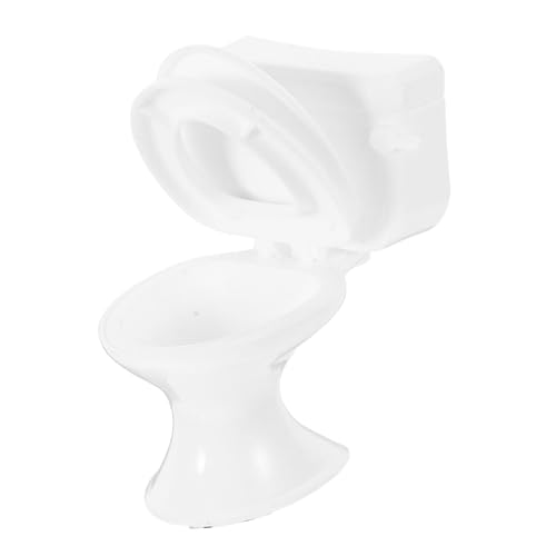 PartyKindom Puppentoilette Mini-Toilette für Puppenhaus Mini-Badezimmer- und Toilettenspielzeug Puppenstubenmöbel Mini-Puppenhauszubehör Mini-Toilettenspielzeugmöbel Miniaturmöbel Plastik Weiß PartyKindom Puppentoilette Mini-Toilette für Puppenhaus Mini-Badezimmer- und Toilettenspielzeug Puppenstubenmöbel Mini-Puppenhauszubehör Mini-Toilettenspielzeugmöbel Miniaturmöbel Plastik Weiß von PartyKindom