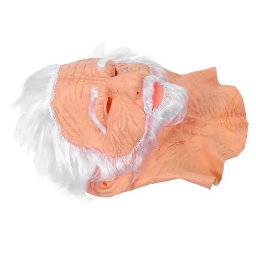 PartyKindom Realistische Old Man Maske mit Atmungsaktivem Material und Integriertem Weißem Haar für Halloween Karneval Maskerade Kostüm Party PartyKindom Realistische Old Man Maske mit Atmungsaktivem Material und Integriertem Weißem Haar für Halloween Karneval Maskerade Kostüm Party von PartyKindom