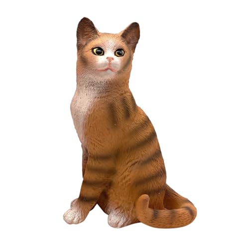 PartyKindom Realistische Sitzende Katzenfigur Deko für Detailreiche Tierstatue Leicht Tragbar Kreative Wohn und Schreibtischdekoration für Junge Naturwissenschafts und PartyKindom Realistische Sitzende Katzenfigur Deko für Detailreiche Tierstatue Leicht Tragbar Kreative Wohn und Schreibtischdekoration für Junge Naturwissenschafts und von PartyKindom