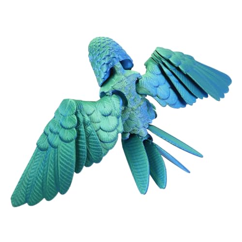 PartyKindom Realistisches Papagei Modell Gedruckt mit Beweglichen Gelenken Pädagogisches Vogelspielzeug für Dekorative Figur für Bücherregal und Partydeko Buntes für Junge Mädchen PartyKindom Realistisches Papagei Modell Gedruckt mit Beweglichen Gelenken Pädagogisches Vogelspielzeug für Dekorative Figur für Bücherregal und Partydeko Buntes für Junge Mädchen von PartyKindom
