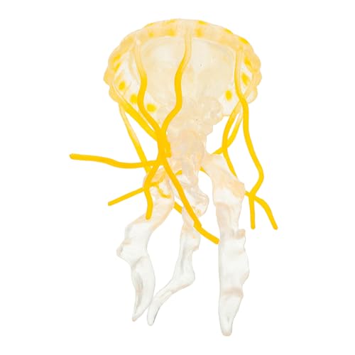 PartyKindom Realistisches Quallenmodell Gelb Kunststoff Meerestier Figur für Aquarium Deko Schwimmendes Fischbecken Ornament Pädagogisches Meeresleben für Lernen PartyKindom Realistisches Quallenmodell Gelb Kunststoff Meerestier Figur für Aquarium Deko Schwimmendes Fischbecken Ornament Pädagogisches Meeresleben für Lernen von PartyKindom