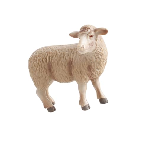 PartyKindom Realistisches Schafmodell Kreatives Schafornament aus Sicherem Kunststoff als Dekoration für Kinderzimmer oder Schreibtisch Beige Farbton Perfektes für PartyKindom Realistisches Schafmodell Kreatives Schafornament aus Sicherem Kunststoff als Dekoration für Kinderzimmer oder Schreibtisch Beige Farbton Perfektes für von PartyKindom