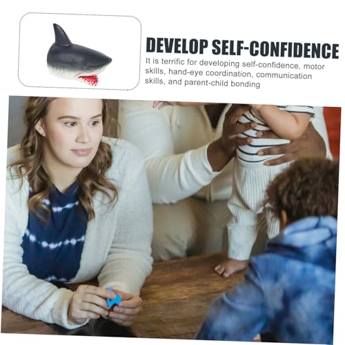 PartyKindom Realistisches Shark Handpuppe aus Sicherem Material Interaktives Rollenspiel für Jahre Fördert Fantasie und Hand Auge koordination bei Eltern Junge Mädchen von PartyKindom