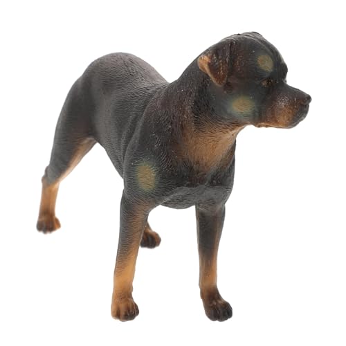 PartyKindom Kunststoff Hundestatuen Dekoration Realistisches Hundemodell für Kinder Interaktives Spielzeug Detailreiche Tierfigur Dekoration für Schreibtisch von PartyKindom