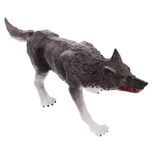 PartyKindom Lebensechte Wolf Figur Kognitives Wildtiermodell für Kinder Dekoration für Garten Sandkasten Tisch und Terrarium Realistische Wolfsstatue aus Kunststoff für Bildung und Home Decor PartyKindom Lebensechte Wolf Figur Kognitives Wildtiermodell für Kinder Dekoration für Garten Sandkasten Tisch und Terrarium Realistische Wolfsstatue aus Kunststoff für Bildung und Home Decor von PartyKindom