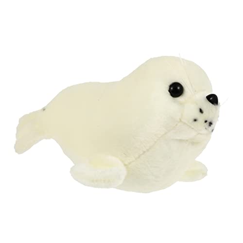 PartyKindom Robbenpuppe Seal Plush Pillow Meerestier Plüschtier Meerestier Kuscheltier Plüschtiere Meerestiere Kinderrobben-Wurfskissen Plüschpuppendekor Cartoon Siegel Puppe Weiß von PartyKindom