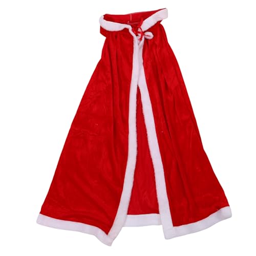 PartyKindom Roter Samt Kapuzenumhang Weihnachtsumhang Weihnachtskostüm für Erwachsene Warmes Weiches Weihnachts Cosplay Cape für Party und Rollenspiel PartyKindom Roter Samt Kapuzenumhang Weihnachtsumhang Weihnachtskostüm für Erwachsene Warmes Weiches Weihnachts Cosplay Cape für Party und Rollenspiel von PartyKindom