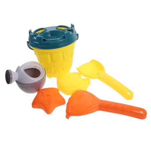 PartyKindom Sandspielzeug Cartoon Strandspielzeug mit Eimer Schaufel Förmchen Karren Sicher und Glatt für Sandkasten und Sommer Outdoor Spielspaß von PartyKindom