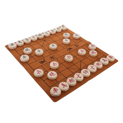 PartyKindom Satz Schachbrettspiel Brettspiel Dame Für Erwachsene China-Schach Chinesisches Schachbrett Chinesisches Dame Brettspiel Chinsee-Schach Reiseschach Dame-brettspiel Für Leder von PartyKindom