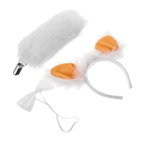PartyKindom Schafohren Haarreif mit Fliege Plüsch Schaf Stirnband für Cosplay Süßes Accessoire für Damen und Halloween Kostümzubehör von PartyKindom