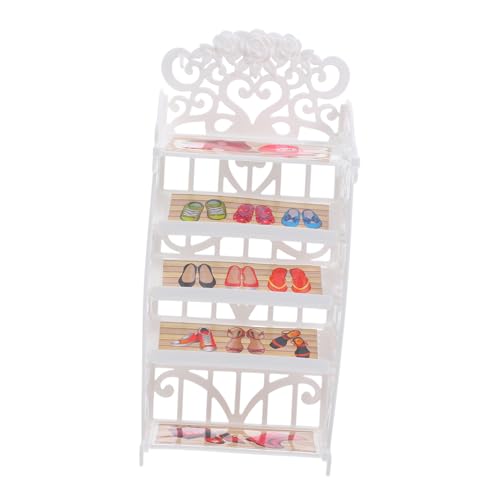 PartyKindom Schuhregal für Puppenhaus Kunststoff Möbel Zubehör für Puppen und Puppenzubehör Perfektes Mini Accessoire für Kreative Spielwelten Vielseitig Einsetzbar PartyKindom Schuhregal für Puppenhaus Kunststoff Möbel Zubehör für Puppen und Puppenzubehör Perfektes Mini Accessoire für Kreative Spielwelten Vielseitig Einsetzbar von PartyKindom