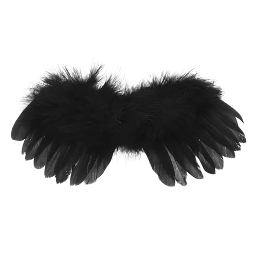 PartyKindom Schwarze Engelsflügel für Puppen Miniatur Kostüm Zubehör Weiche und Strapazierfähige Materialien für Erwachsene für Halloween Weihnachten Cosplay und Rollenspiele PartyKindom Schwarze Engelsflügel für Puppen Miniatur Kostüm Zubehör Weiche und Strapazierfähige Materialien für Erwachsene für Halloween Weihnachten Cosplay und Rollenspiele von PartyKindom