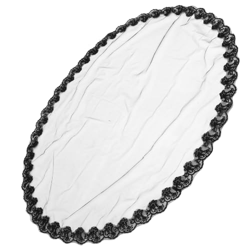 PartyKindom Schwarzer Gothic Schleier Tüll für Halloween Cosplay und Kostümpartys Leichter Strapazierfähiger und Praktischer Schleier für Unvergessliche von PartyKindom