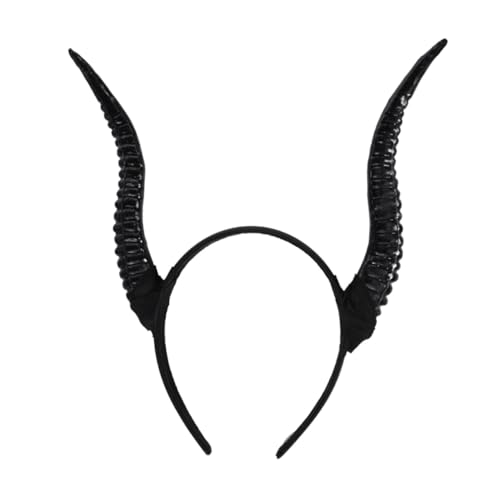 PartyKindom Schwarzer Horn Haarreif für Damen Leichtes Halloween Kostüm Accessoire Vielseitiges Cosplay Party Stirnband und für Teenager und Erwachsene PartyKindom Schwarzer Horn Haarreif für Damen Leichtes Halloween Kostüm Accessoire Vielseitiges Cosplay Party Stirnband und für Teenager und Erwachsene von PartyKindom