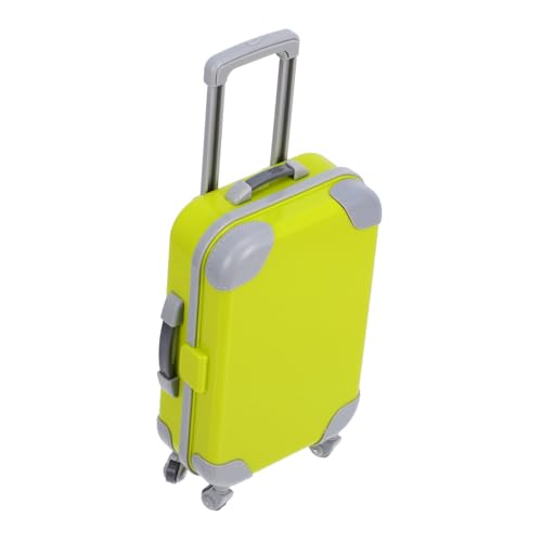 PartyKindom Simulation Trolley Koffer Puppenhaus Mädchen Gepäck Mini Koffer Unsere Puppen Mein Mini Koffer Mini Reisekoffer Miniatur Kleine Süße Babypuppe Mini Koffer Adorn Abs Gelb von PartyKindom