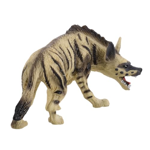 PartyKindom Simulationshyänenmodell kinderzimmer deko Hyäne Hyänen -Figur - Tiere Spielzeugmodell Simulation Tiermodell Tiermodelle Wildtiermodell Hyänenfigur Plastik von PartyKindom
